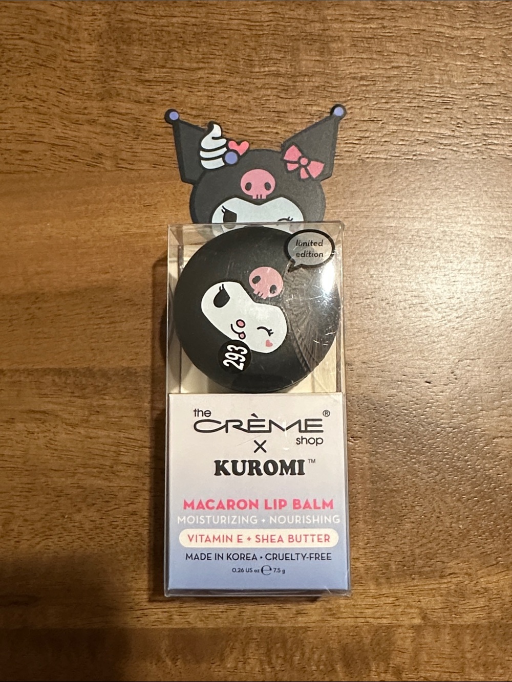 🆕 The Crème Shop x Kuromi Limited-Edition Macaron Lip Balm – blueberry smoothie